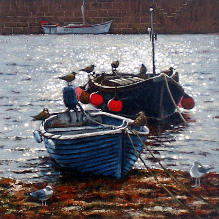 Boats and Gulls, Mousehole