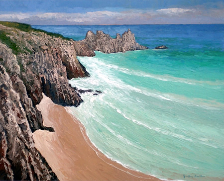 Porthcurno, towards Logans Rock