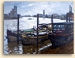 Painting of Moonlight at Chelsea Reach in London