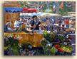Painting of Provence Flower Seller, Cassis Market