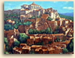 Painting of Gordes in Provence