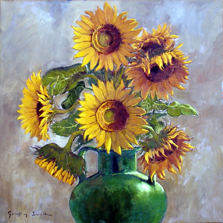 Sunflowers in a Vase