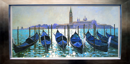 Gondolas, towards San Giorgio Maggiore