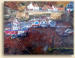 Painting of Spring Sunshine of Staithes Beck in Yorkshire