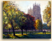 Painting of York Minster is the autumn light